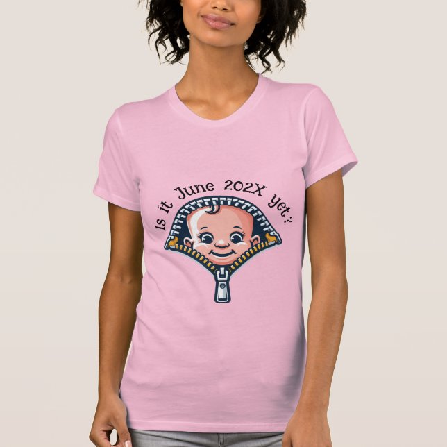 Babydusche Geschlecht lustige Verabredung T-Shirt (Vorderseite)
