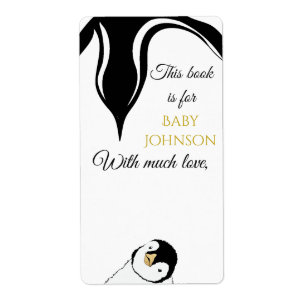 Babydusche "Gold Pinguin" Buchzeichen Blatt 8