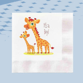Babydusche Griaffe Paper Napkin Serviette