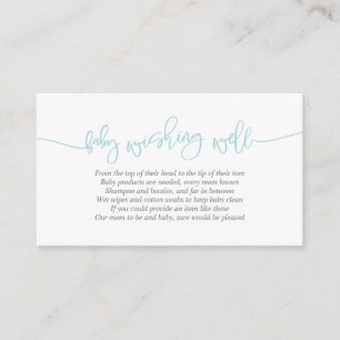 Babydusche, Gut wollen, kreatives Tiffany-Script Begleitkarte