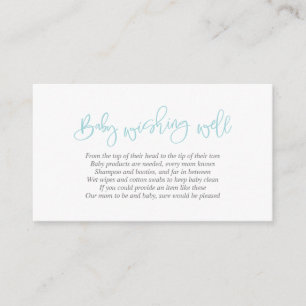 Babydusche, Gut wollen, kreatives Tiffany-Script Begleitkarte