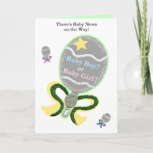Babydusche Herzlichen Glückwunsch Baby Rattles Karte
