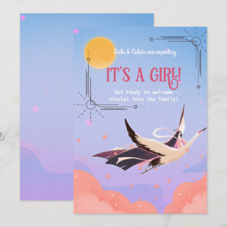 Babydusche himmlische Magie Einladung