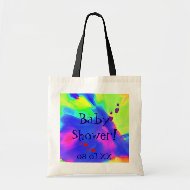 Babydusche in Schwarz und Natur III Tragetasche (Vorne)