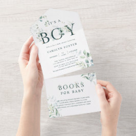 Babydusche | Kinderbücher All In One Einladung