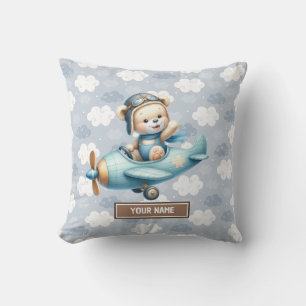 Babydusche Kinderzimmer Dekoration Blue Teddy Bear Kissen