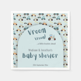 Babydusche kleiner Traktor voraus Papier Napkin Serviette