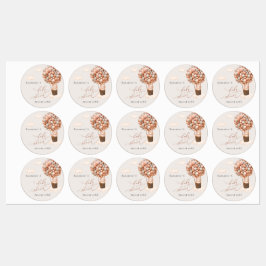 Babydusche Label braune Bären Balloons BearlyWait! Etiketten