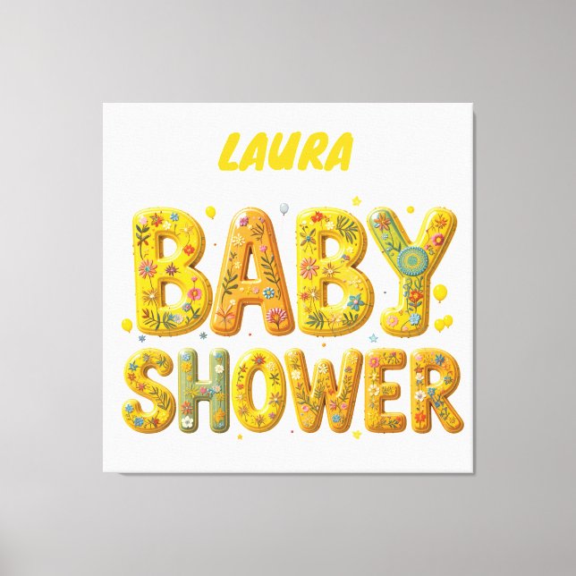 Babydusche Leinwanddruck (Vorderseite)
