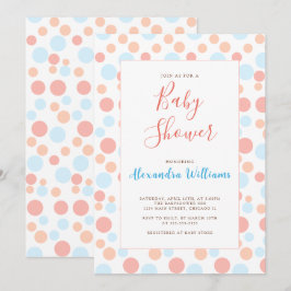 Babydusche macht Personalisierte Farben modern Einladung