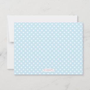 Babydusche Mama Ratgeber Karte Blue Polka Dot
