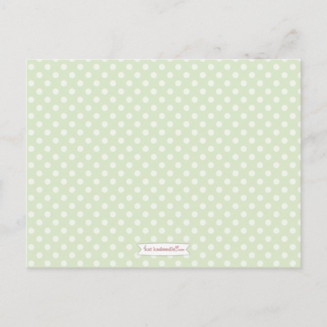 Babydusche Mama Ratgeber Karte Grünes Schälchen (Vorderseite)