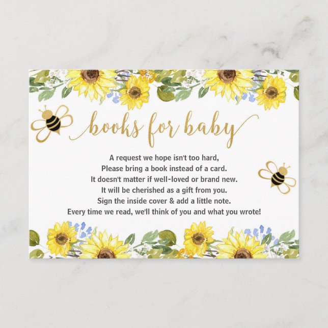 Babydusche mit Babybett Begleitkarte (Vorderseite)