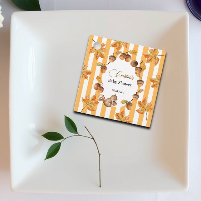 Babydusche mit Eichhörnchen Geschenkanhänger (Von Creator hochgeladen)