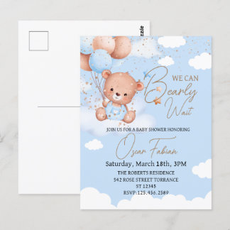 Babydusche mit Kinderbett Postcard Postkarte
