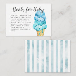Babydusche mit süßem Blue Ice Begleitkarte