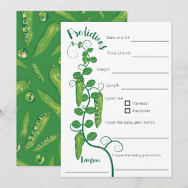 Babydusche mit süßer Erbse Einladung