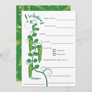 Babydusche mit süßer Erbse Einladung