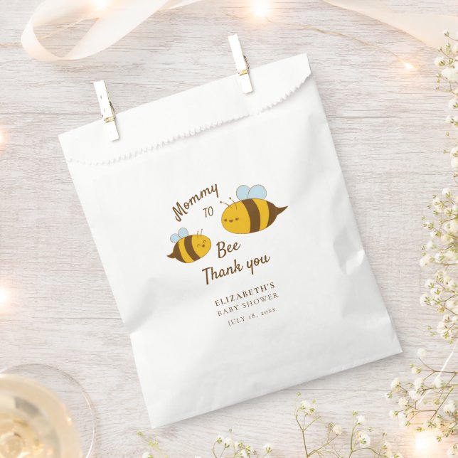 Babydusche Mommy to Bee Baby Moderne Niedliche Per Geschenktütchen (Ausgeschnitten)