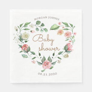 Babydusche-Monogramm Serviette