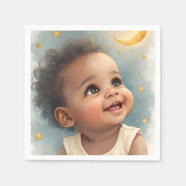 Babydusche Napkin - Ein kleines Star Baby Design Serviette