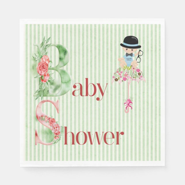 Babydusche Napkins für Junge Serviette (Vorderseite)