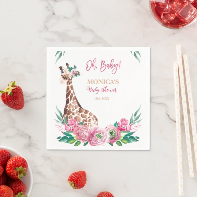 Babydusche Napkins Serviette (Beispiel)