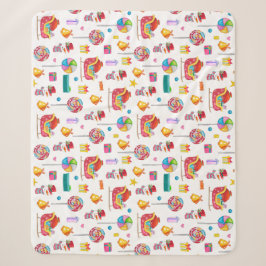 Babydusche neue Babygeschenke Hütte Bonbons Sherpadecke