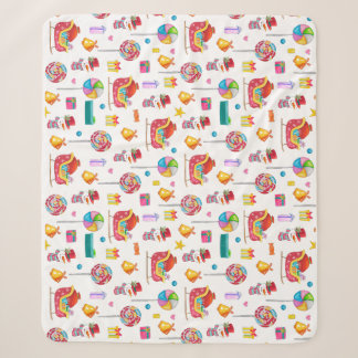Babydusche neue Babygeschenke Hütte Bonbons Sherpadecke