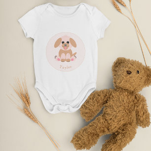 Babydusche neutrale Personalisierte Welpe Baby Strampler
