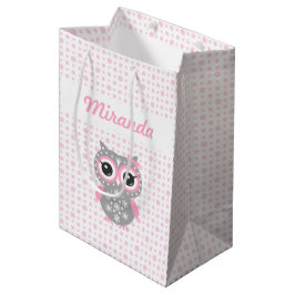 Babydusche Niedlich rosa Eukalyptasche Mittlere Geschenktüte