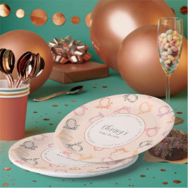 Babydusche Niedlicher Kürbis Pappteller