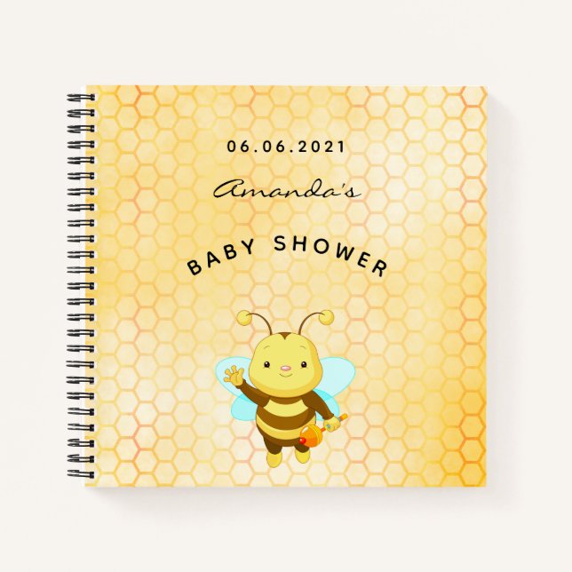 Babydusche niedliches Hummelbuch Notizbuch (Vorderseite)