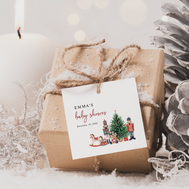 Babydusche Nutcracker Geschenkanhänger (Nutcracker Baby Shower Favor Tags
)