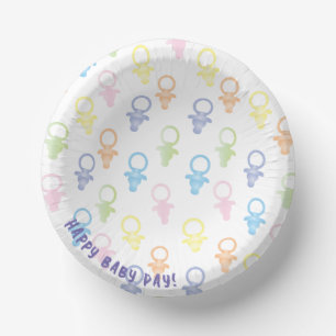 Babydusche Paci Baby Paper Bowl Pappteller