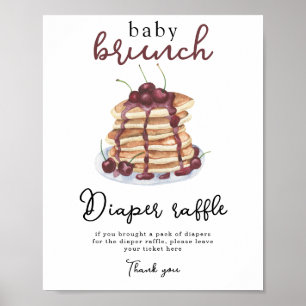 Babydusche Pancakes Windeln Windeln Poster
