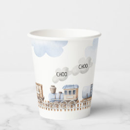 Babydusche Papieraufkleber Pappbecher