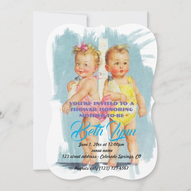 Babydusche Party Destiny's Destiny Einladung (Vorderseite)