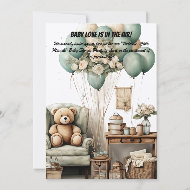 Babydusche Party Einladung (Vorderseite)