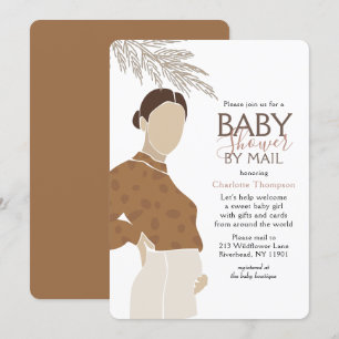 Babydusche per Mail einfache neutrale Illustration Einladung