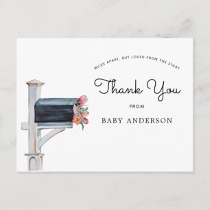 Babydusche per Mail Vielen Dank Postkarte