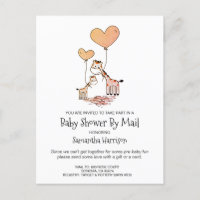 Babydusche per Post Mama und Baby Giraffe