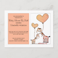 Babydusche per Post Mama und Babygiraffen