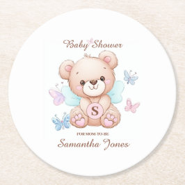 Babydusche Personalisiert Paper Untersetzer