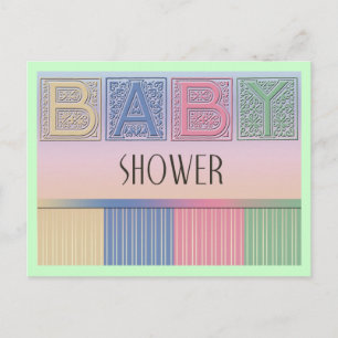 Babydusche Postkarte
