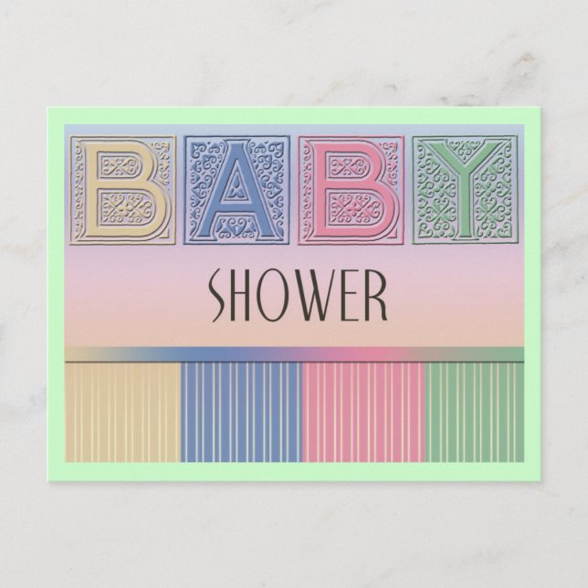 Babydusche Postkarte (Vorderseite)