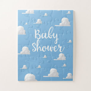 Babydusche Puffy White Clouds