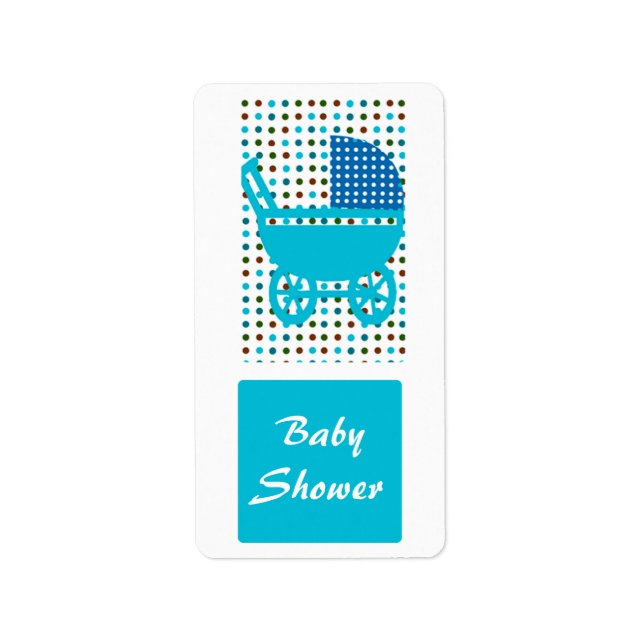 Babydusche Punkt Babytragen Adressaufkleber (Vorne)