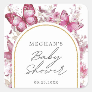 Babydusche Quadratischer Aufkleber