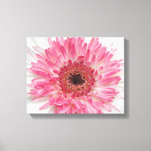 Babydusche Rosa Blume - rosa Design Leinwanddruck